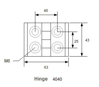 Hinge 4040 drawings